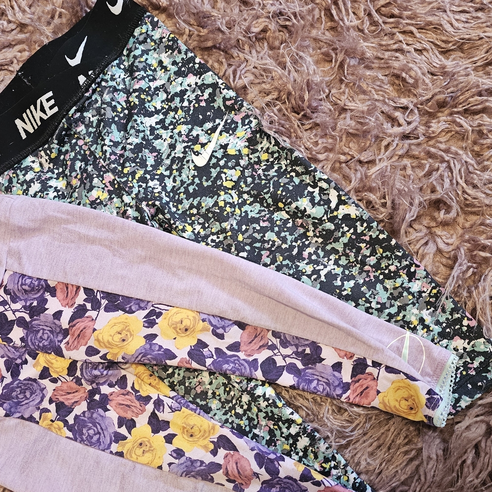 Nike Kids Floral Leggings - Multicolor